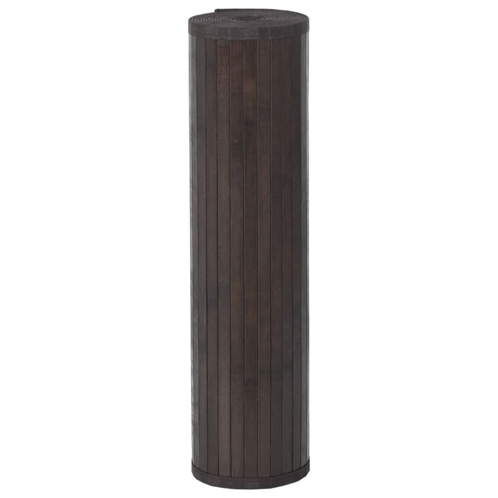 vidaXL Matta rektangulär mörkbrun 70x100 cm bambu